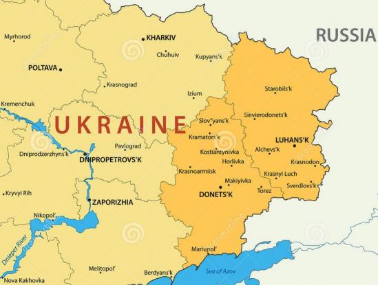 Carte est ukraine